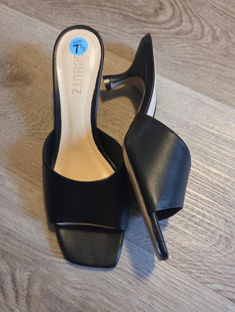 SCHUTZ Dethalia 63MM Leather Sandals Size 7.5 - Picture 5 of 5